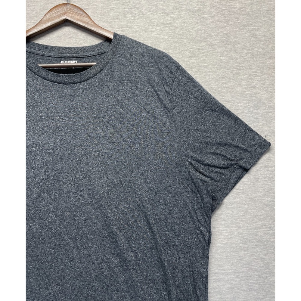Old Navy Soft Washed T Shirt Mens XL Heather Charcoal Gray Cotton Crew Neck - Picture 3 of 14